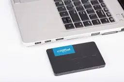 Твердотільний накопичувач SSD 2Tb, Crucial BX500, SATA3, 2.5", 3D TLC, 540/500 МБ/с (CT2000BX500SSD1) - мініатюра 3