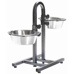 Стойка з мисками для собак Trixie 2 x 2,8 л / 24 см, h=43 см