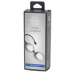 Вагінальні кульки Fifty Shades of Grey Inner Goddess Jiggle, 20.3 см, сріблястий - мініатюра 4