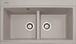Кухонна мийка Adamant SIMILAR avena 885x505x230 мм, 2 повнорозмірні чаші 88,5 см