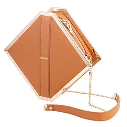 Сумка для секс-іграшок LOCKINK Mysterious Square Kink Bag, коричнева, набір для бондажу в комплекті - мініатюра 1