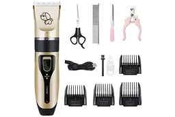 Набір для грумінгу SN-230 Pet Grooming Hair Clipper Kit тример для тварин машинка для стрижки собак та котів
