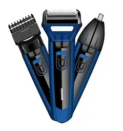 Машинка для стрижки 3в1 Surker SK-6011 Синьо-чорна (43954-SK-6011_346) - мініатюра 3