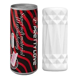 Мастурбатор Pretty Love Pop-Top Can Masturbator Red - мініатюра 2
