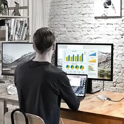 Адаптер J5create USB-A - 2 HDMI (M/F), Silver (JUA365-N) - мініатюра 4