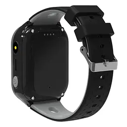 Дитячий смарт годинник T-47 Pro з GPS відстеженням, 4G SIM-картою, відеодзвінками, прослуховуванням, HD камерою, кнопкою SOS, ліхтариком, українською мовою та вологозахистом IP67 До 5 днів роботи Чорний - мініатюра 2
