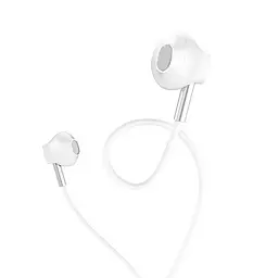 Дротові навушники Hoco M57 with mic Sky sound, 3.5mm, 1.2m, white - мініатюра 2