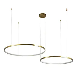 Люстра стельова LED Levistella 7529832-2B BRONZE LED (600+800), 100W, діаметр 600/800 мм, бронзовий метал, сучасний стиль для дому