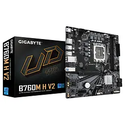 Gigabyte Материнська плата B760M H V2 s1700 B760 2xDDR4 M.2 HDMI DP mATX - мініатюра 4