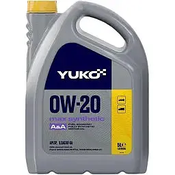 Олива моторна Yuko MAX Synthetic 0W-20 API SN 5 л (142347)