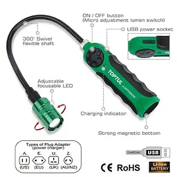 Ліхтар гнучкий світлодіодний Toptul hoz0006842 - мініатюра 3