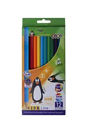 Олівці кольорові Kids Line, 12 кольорів, zb.2416