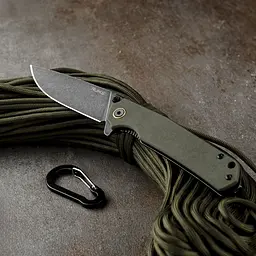 Нож складной туристический Ruike P801-G, (8.6 см) 14C28N/G10 оливковый - миниатюра 24