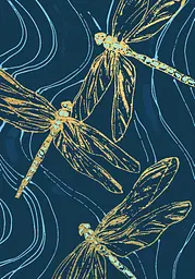 Набір картин за номерами з металевими фарбами Riviera Blanca Dragonflies (ITR-035) 2 шт в наборі