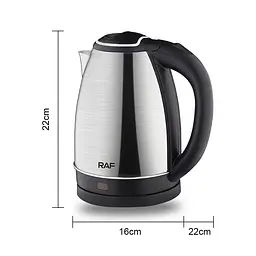 Електрочайник RAF R.7816 дисковий металевий 2L 2200W Grey - мініатюра 6