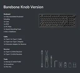 Клавіатура Keychron V5 Max Gateron Jupiter Brown Hot-Swap EN/UKR RGB Black (V5M-D3-UA) - мініатюра 3