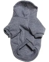 Худи для собак и котов EcoToys Grey XL серое A: 37 см B: 43 см C: 29 см X-7055
