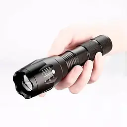 Ліхтарик багатофункціональний ручний X-BALOG BL-1831-T6 220В та 12В з оптичним збільшенням Чорний  - мініатюра 3