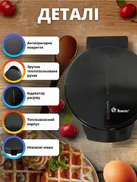 Електрична вафельниця Domotec MS 7710 + Набір аксесуарів для випічки - мініатюра 2