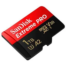 Карта пам'яті SanDisk 1 TB microSDXC UHS-I U3 Extreme Pro+SD Adapter (SDSQXCD-1T00-GN6MA) - мініатюра 3
