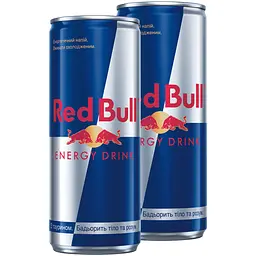 Енергетичний напій Red Bull 500 мл (0.25 л х 2 банки)
