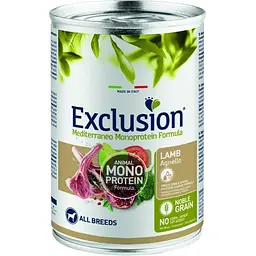 Консерви Exclusion Adult Lamb для дорослих собак усіх порід з ягнятком 400 г