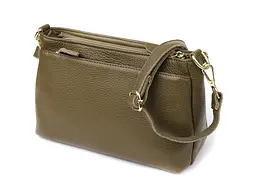 Шкіряна сумка із щільним дном для жінок Vintage 27х16х11 см sum0027630 - мініатюра 1