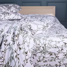 Комплект дитячої постільної білизни MirSon Ranforce Elite 17-0668 Grey Blooms 110х140 см сіро-білий (2200009930911) - мініатюра 3