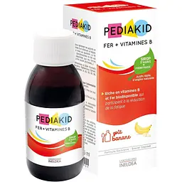 Сироп для підвищення гемоглобіну та зняття втоми Pediakid Fer + Vitamines B 125 мл