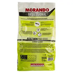 Сухий корм для дорослих собак малих порід Morando Professional з яловичиною 1.5 кг - мініатюра 3