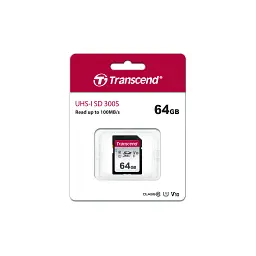 Карта пам'яті Transcend 64GB SDXC class 10 UHS-I U1 V10 (TS64GSDC300S) - мініатюра 2