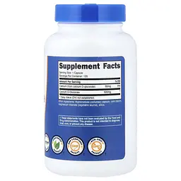 D-глюкарат кальцію Nutricost Calcium D-Glucarate 500 мг 120 капсул - мініатюра 4