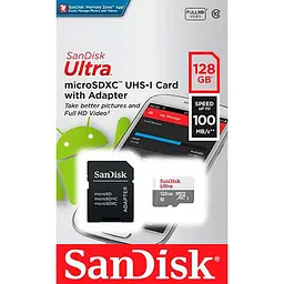 Карта пам'яті SanDisk microSDXC 128GB UHS-I Ultra A1 + SD Adapter (SDSQUNR-128G-GN3MA) [174292] - мініатюра 6