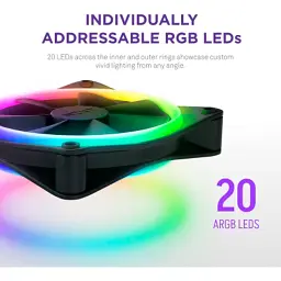 Кулер до корпусу NZXT F120RGB Duo - 120mm Dual- (RF-D12SF-B1) - миниатюра 7