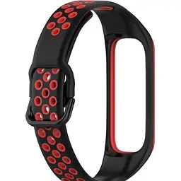 Ремінець DK Silicone Sport Band Nike для Samsung Galaxy Fit2 (R220) (black / red)
