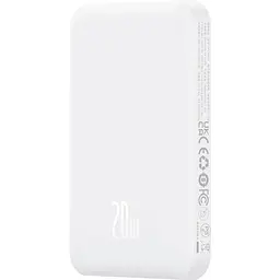 Портативний акумулятор Baseus Magnetic Mini Wireless 20W 5000mAh stellar white (P10022107223-00) - мініатюра 3