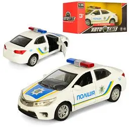 Машинка полицейская металлическа инерционная 12 5 см AS-1832 - миниатюра 1