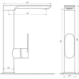 Змішувач для кухні Globus Lux Ontario GLO-0203L - мініатюра 4