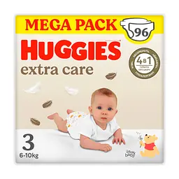 Підгузки Huggies Extra Care Size Розмір 3 (6-10 кг) 96 шт (5029053577944)