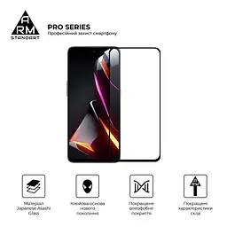 Захисне скло на ZTE Nubia Neo 2 5G з олеофобним покриттям, Pro, повне проклеювання, антистатичний і пиловідштовхуючий шар, 9H, самоклеючеся, 2.5D, на весь екран, антистатичний клей, ArmorStandart (ARM78903) - мініатюра 2