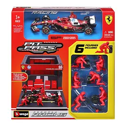 Ігровий набір Bburago Pit Pass Ferrari SF-25 1 шт. в асортименті (18-36865) - мініатюра 8