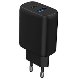 Зарядний пристрій Proove Silicone Power 2 30W (Type-C + USB) + Cable Type-C to Type-C (1m) black (WCSP23011001) - мініатюра 3