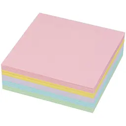 Блок паперу для нотаток Buromax Люкс Декор Pastel склеєний 90х90х30 мм (BM.2282) - мініатюра 2