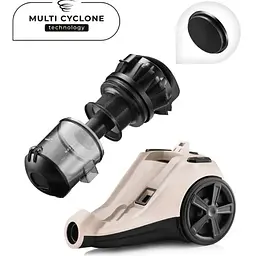 Пилосос без мішка Mozano Max MultiCyclone 4000 Вт Beige AGD/ODK/C/03#BEZ - мініатюра 3