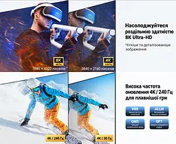 Кабель-подовжувач HDMI UGREEN HD165 2.1 8K 60 Гц 2 м чорно-сірий (95927) - мініатюра 10