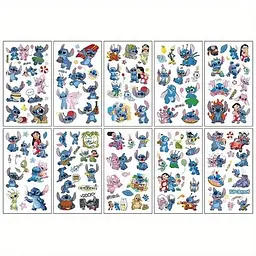 Дитячі тимчасові тату Fresh Tattoo Ліло та Стіч lilo-stich-tattoo-10, 12х7 см
