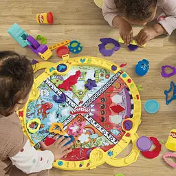 Набір для творчості з пластиліном Play-Doh Fold & Go Playmat Starter Set зі складним килимком для зберігання, (F9143) - мініатюра 18