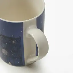 Чашка MBM HOME Порцелянова казка 340 мл синя (KP-158 BLUE) - мініатюра 2