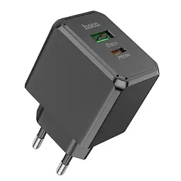 МЗП Hoco CS14A Ocean PD20W+QC3.0 charger(EU) Black