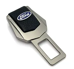 Заглушка ремня безпеки з логотипом Ford Темний хром 1 шт